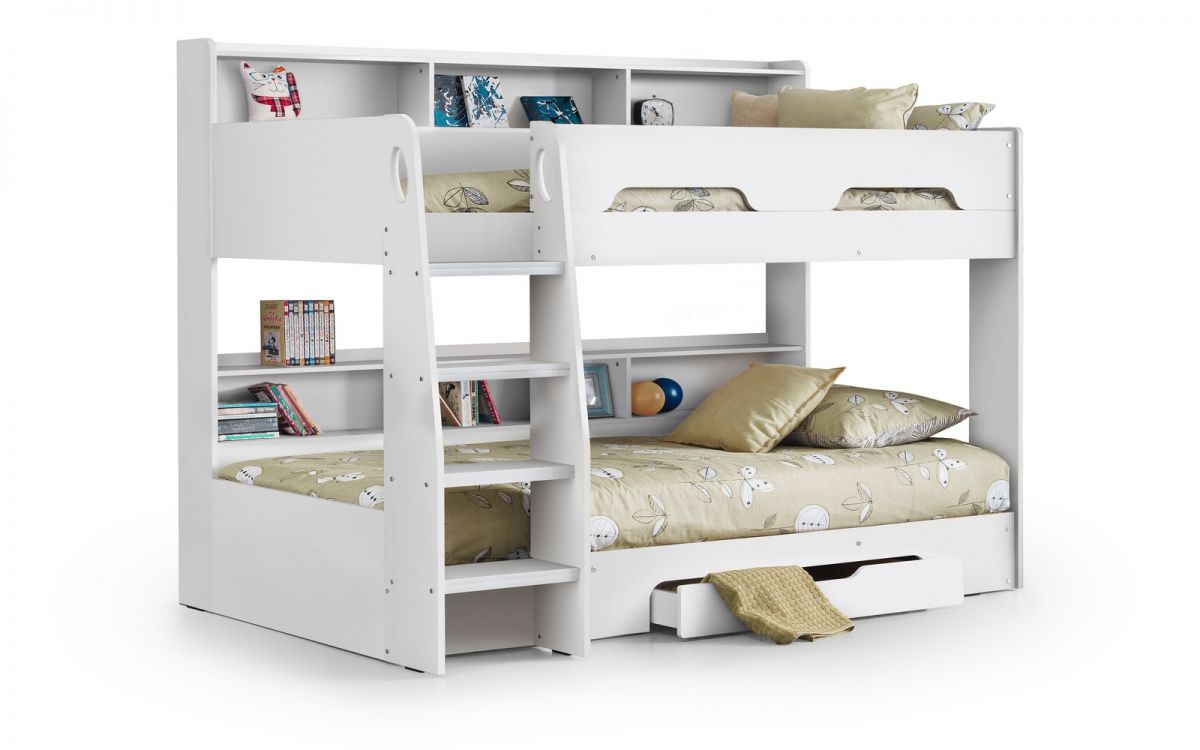 Sonoma/White/Grey Oak Bunk Bed for Children