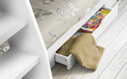 Sonoma/White/Grey Oak Bunk Bed for Children