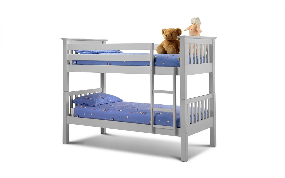 Dove Grey Children's Bunk Bed