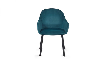 Teal Velvet Dining Chair