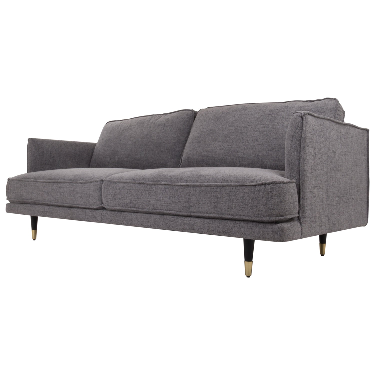 Grey Fabric Large 3 Seater Sofa