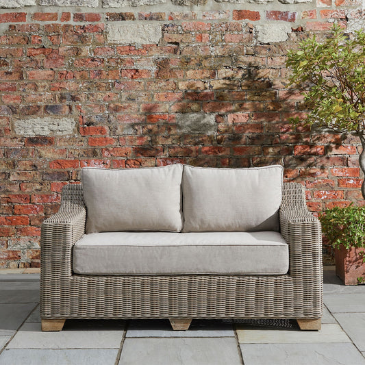 Outdoor Beige Two Seater Sofa