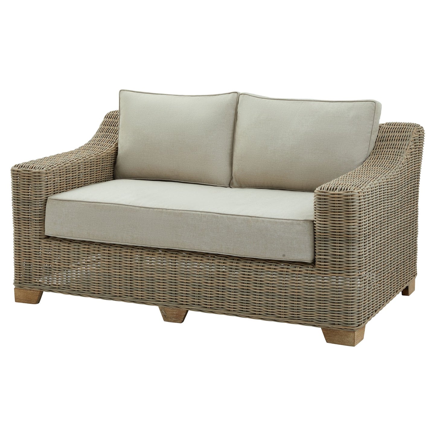 Outdoor Beige Two Seater Sofa