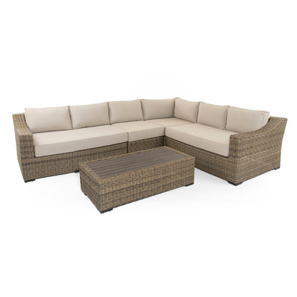 Outdoor Corner Sofa brown