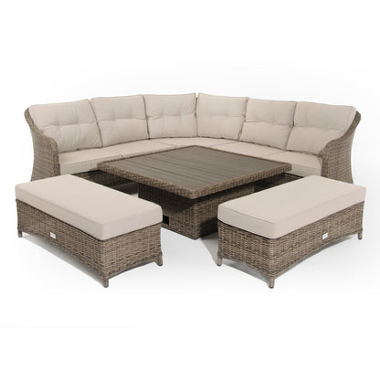 Outdoor Brown Corner Sofa