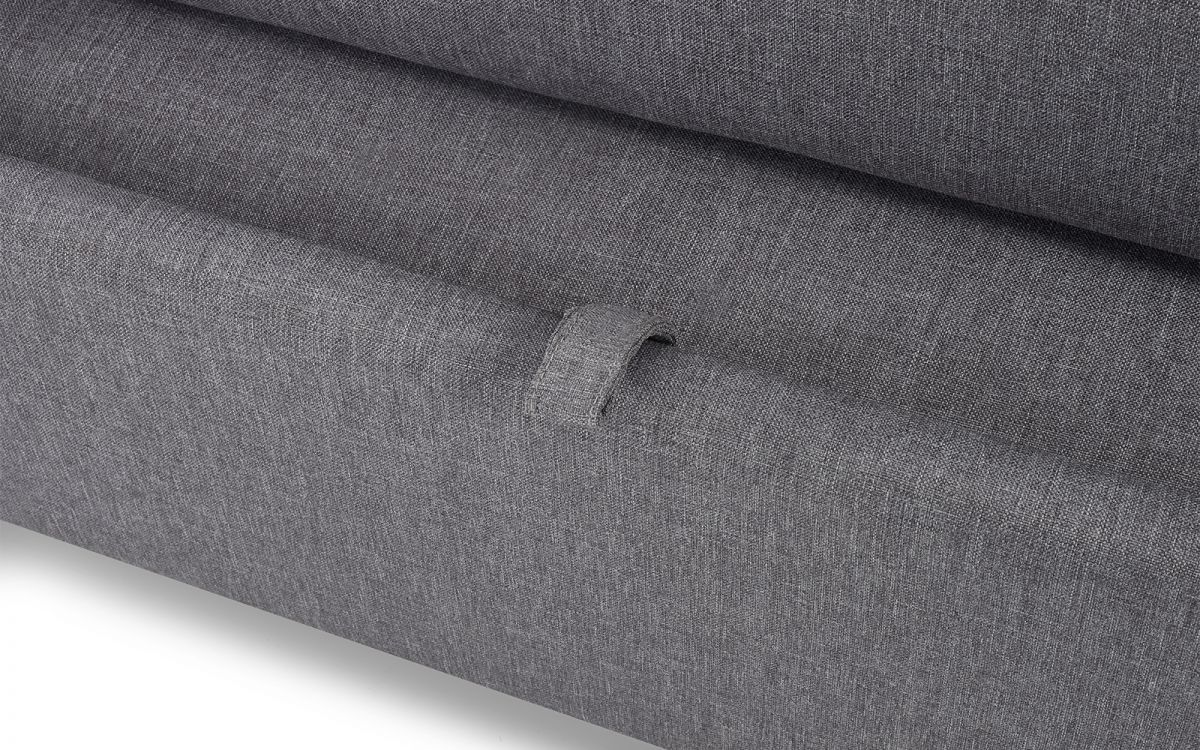 Light Grey Linen 3 Seater Sofa Bed