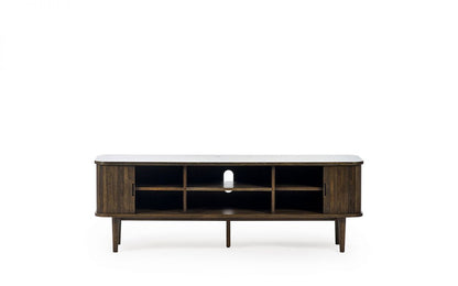 Widescreen TV Unit With Sliding Doors and 6 shelves