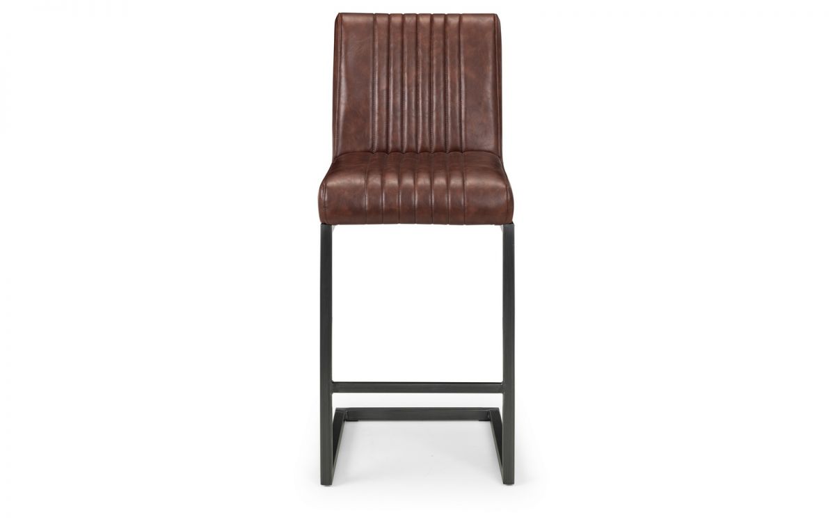 Faux Leather Brown Bar Stool