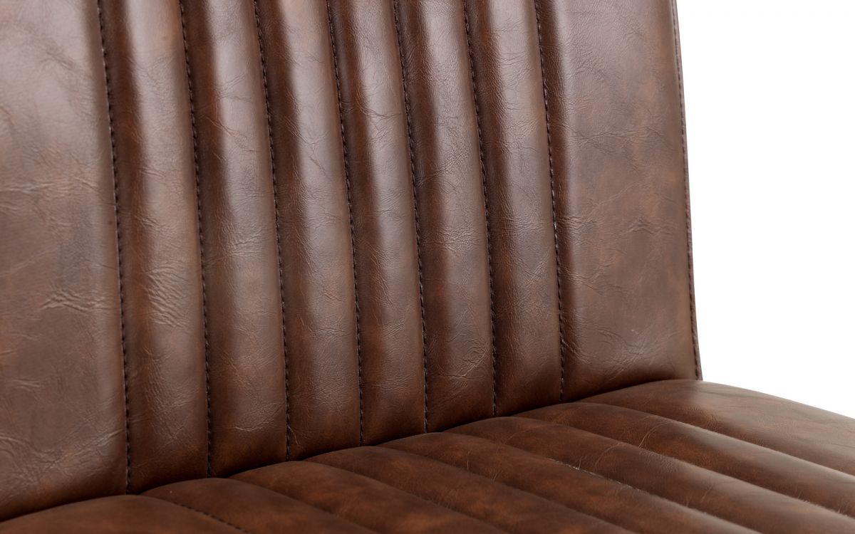 Faux Leather Brown Bar Stool