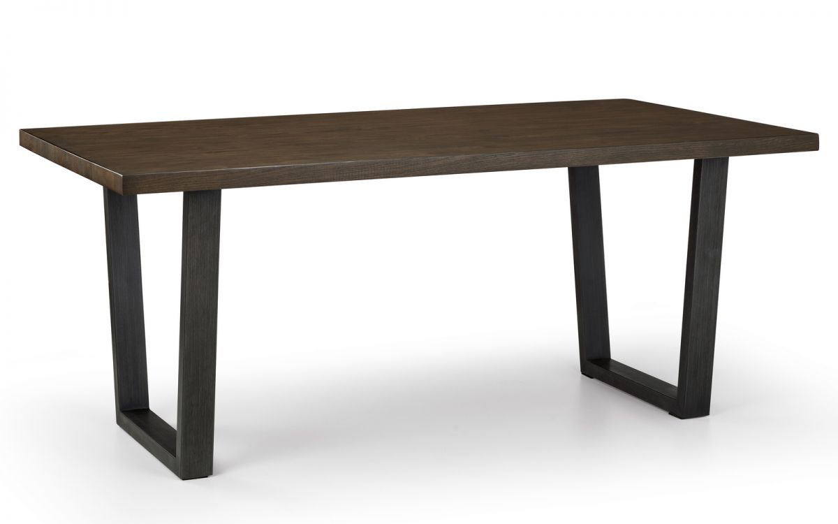 Rectangle Dark Oak 6 Seater Dining Table