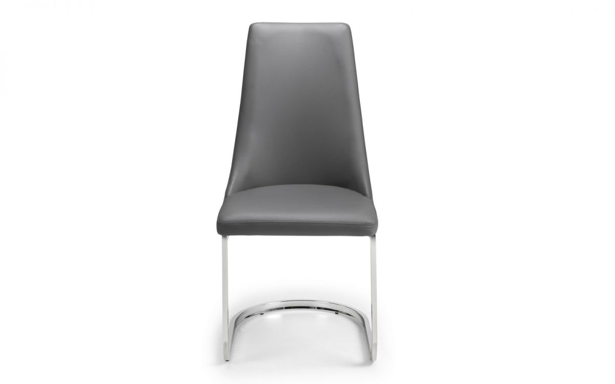 Grey Faux Leather Dinning chair