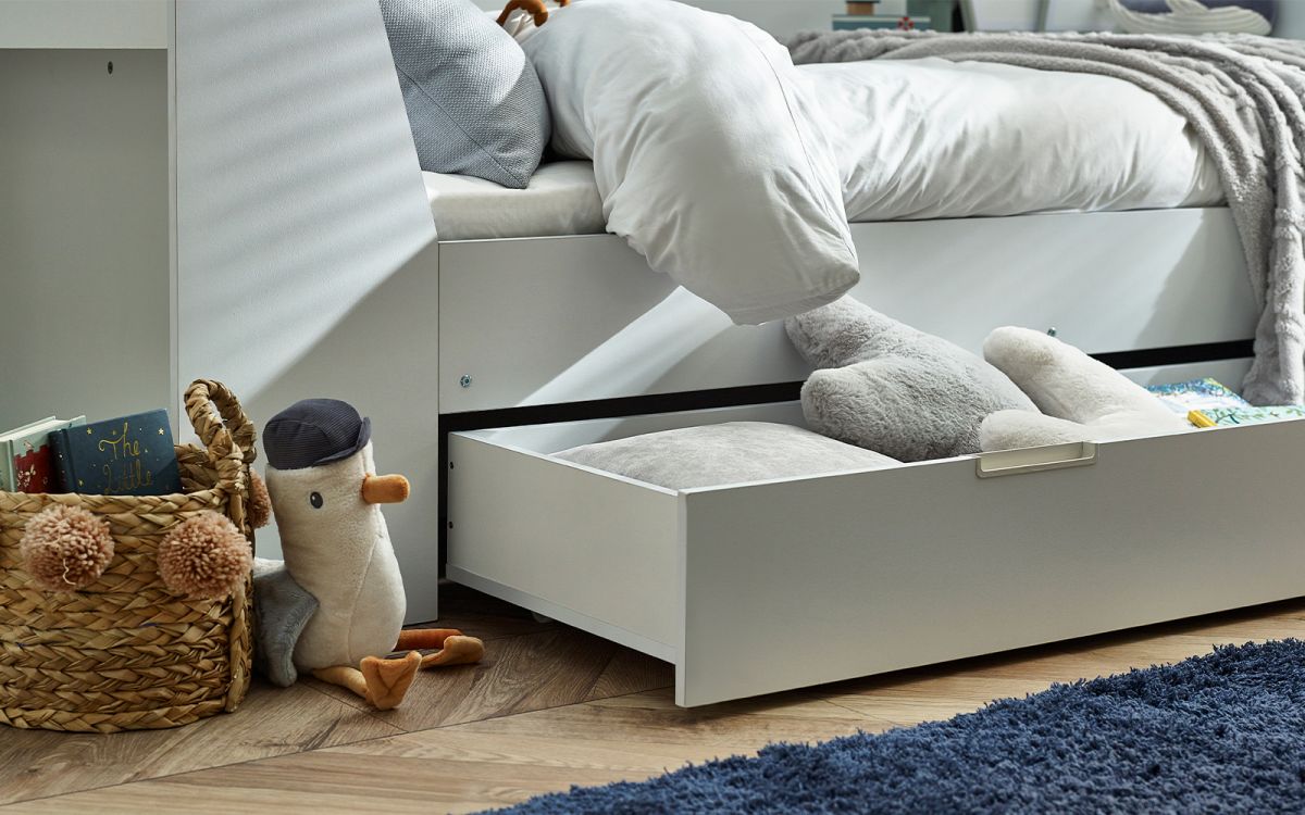 White or Taupe Day Bed for children