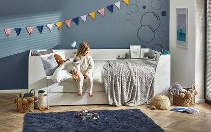 White or Taupe Day Bed for children