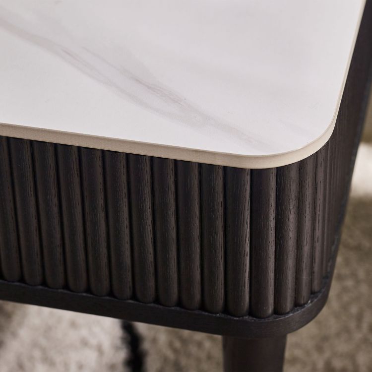 white black marble stone top coffee table 