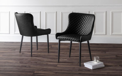 Faux Leather Black or Brown Dining Chair