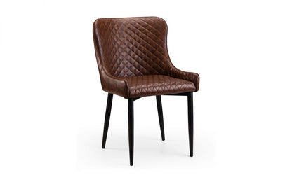 Faux Leather Black or Brown Dining Chair