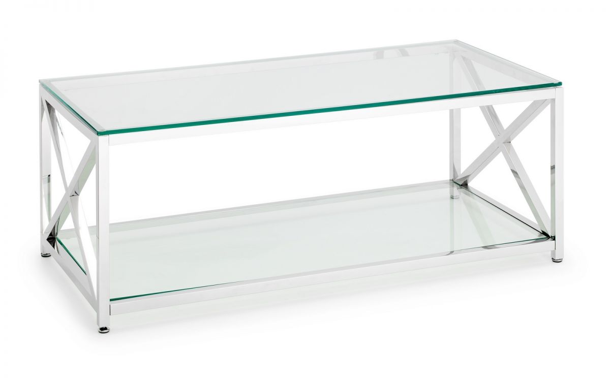 Silver Glass Coffee Table