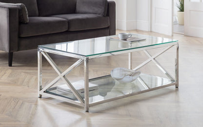 Silver Glass Coffee Table