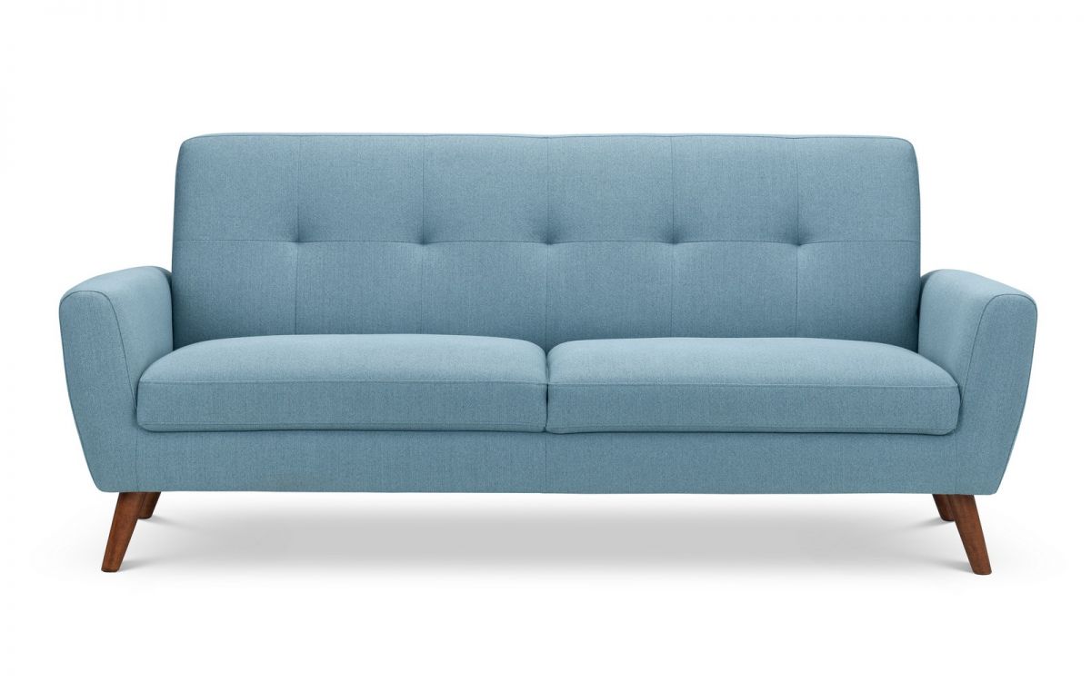 3 seater blue sofa