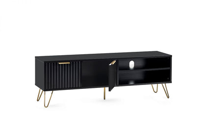 Matte Black TV Cabinet