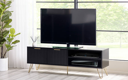 Matte Black TV Unit