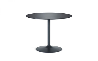 Round Black 80cm Small Dining Table