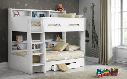 Sonoma/White/Grey Oak Bunk Bed for Children