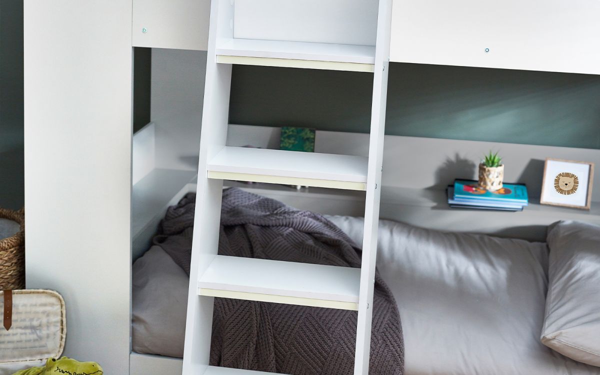 Children White Bunk Bed