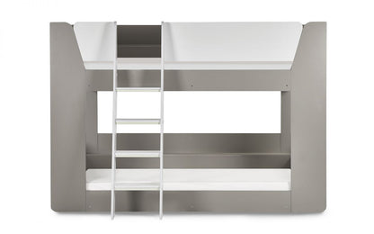 Children Taupe & White Bunk Bed