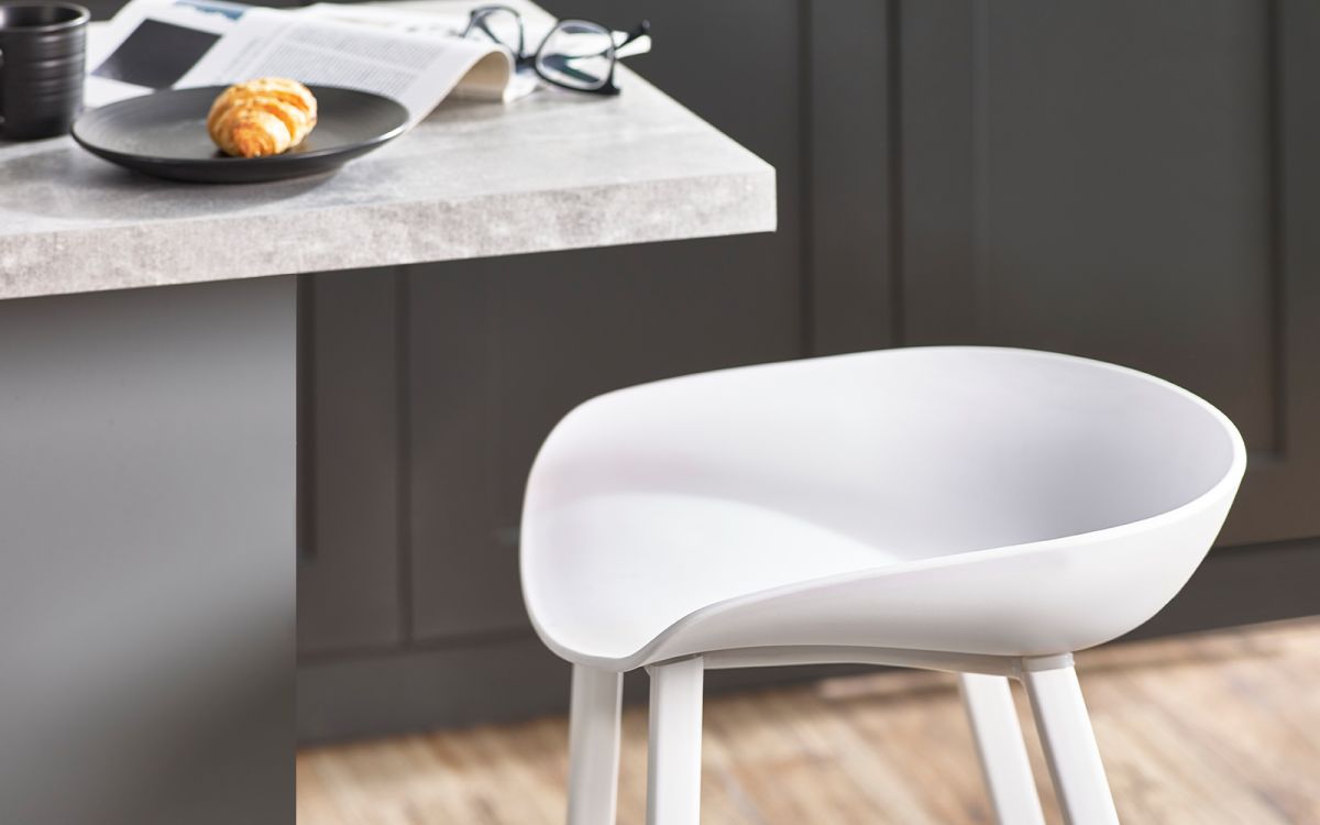 White Bar Stool