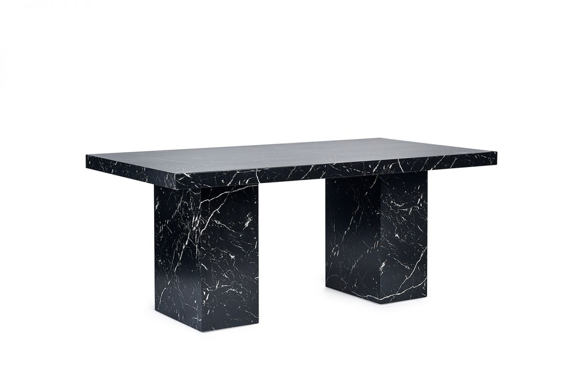 black marble top dining table for 6