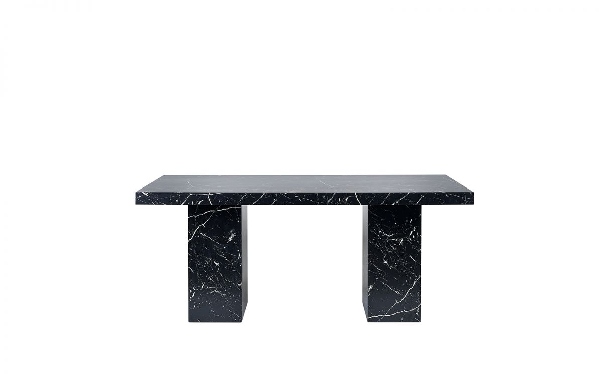 black marble top dining table for 6