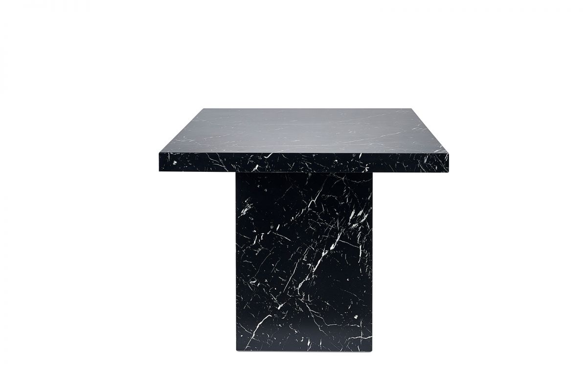 black marble top dining table for 6