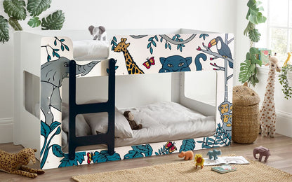 Safari Animal Themed Children Bunk Bed