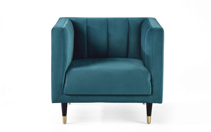 Teal Velvet sofa