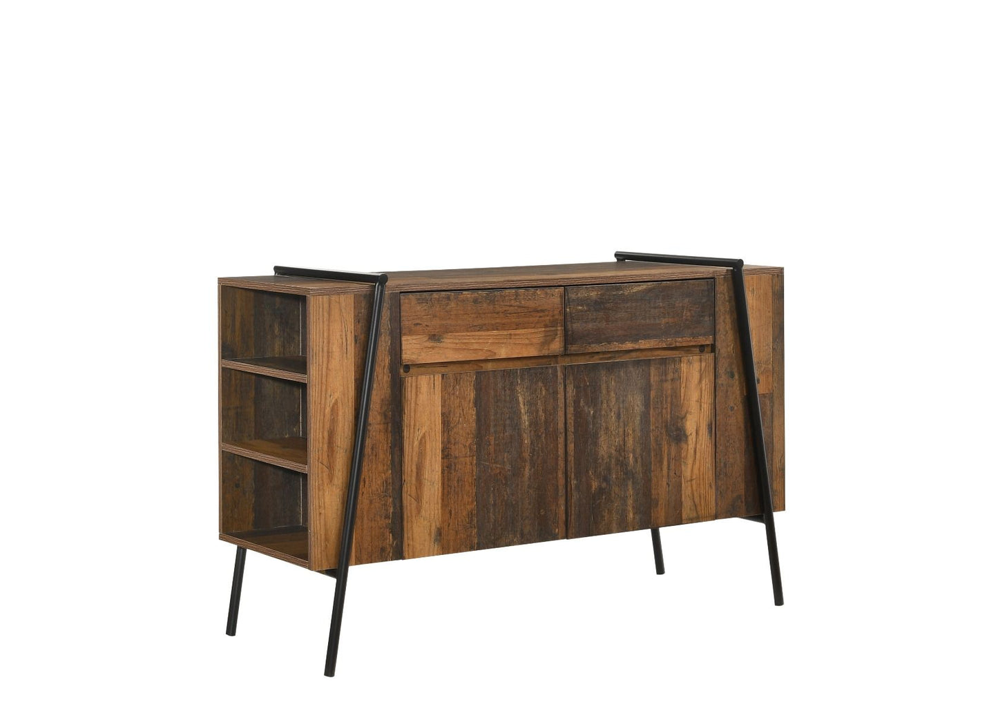 Rustic Oak Sideboard with 2 Doors and 2 Drawers