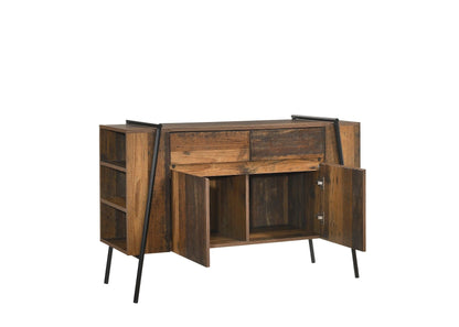 Rustic Oak Sideboard with 2 Doors and 2 Drawers