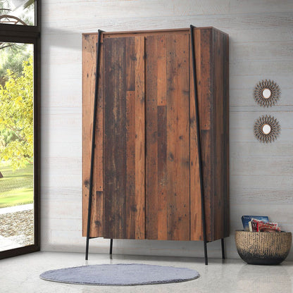 Rustic 2 Door Wardrobe