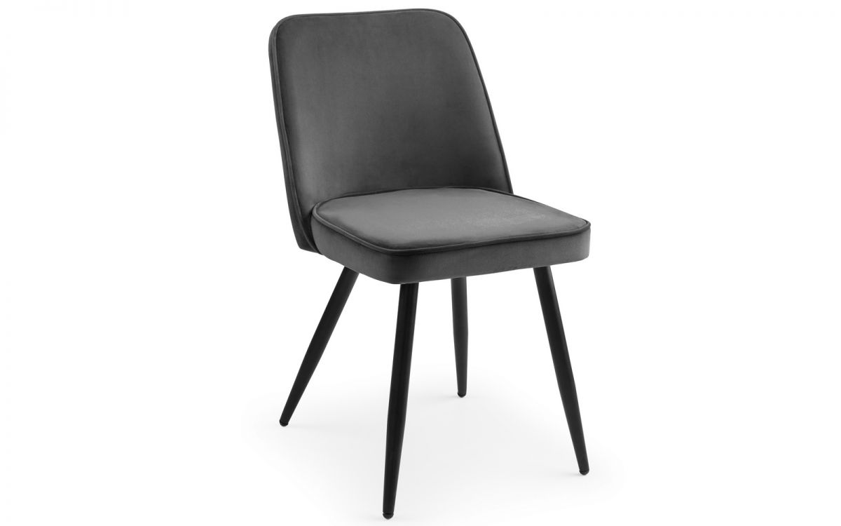 Grey Velvet Dining Chair