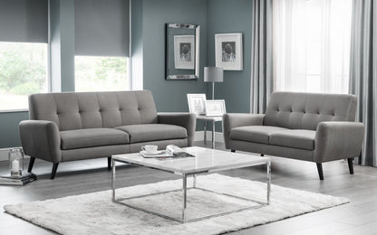 Grey Linen 2 Seater Sofa