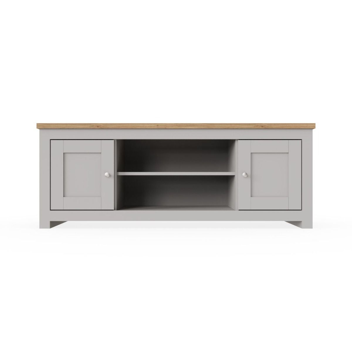 2 Door Light Grey TV Cabinet