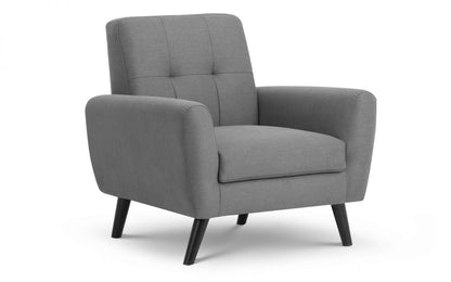 Grey Linen Armchair