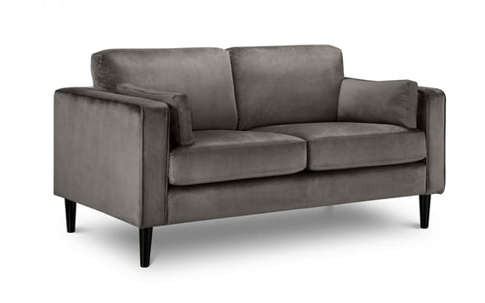 Grey Velvet 2 Seater Sofa