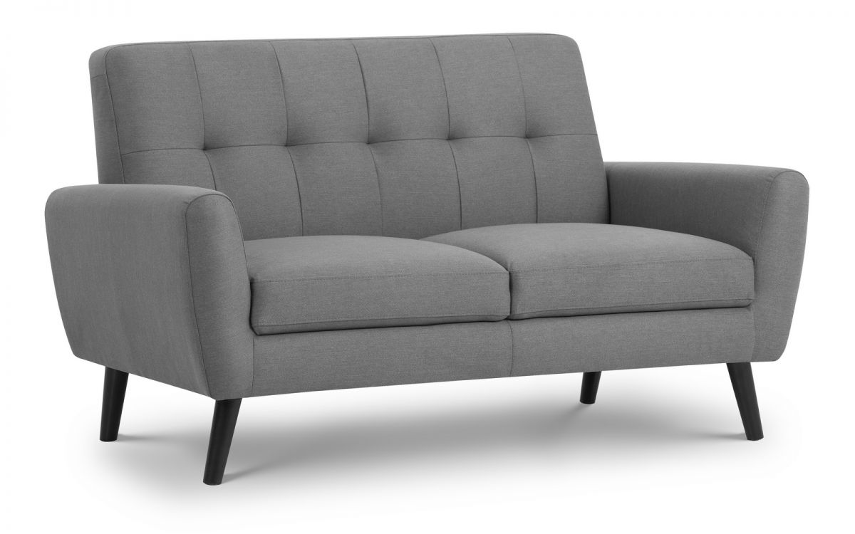 Grey Linen 2 Seater Sofa