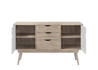 White 2 door 2 drawer sideboard