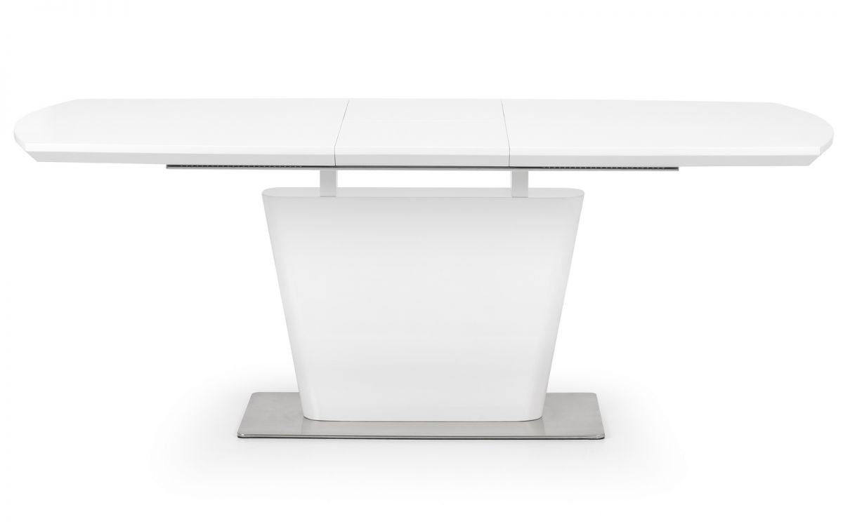 Como High Gloss White Extending Table