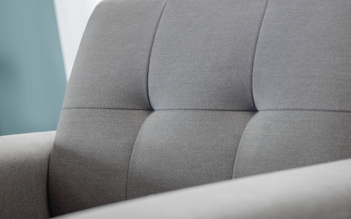 Grey Linen 3 Seater Sofa