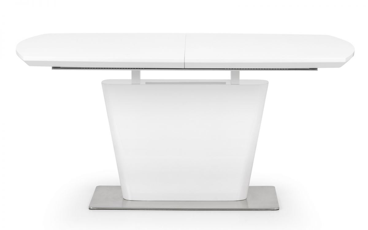 Como High Gloss White Extending Table