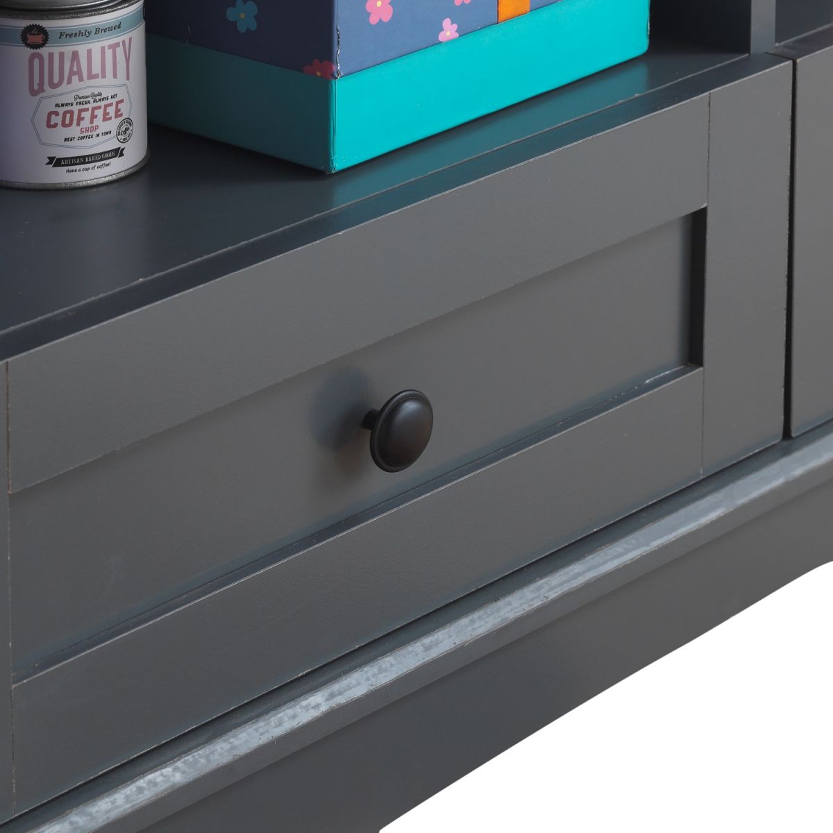 Carden Dark Grey 2 Drawer Coffee Table