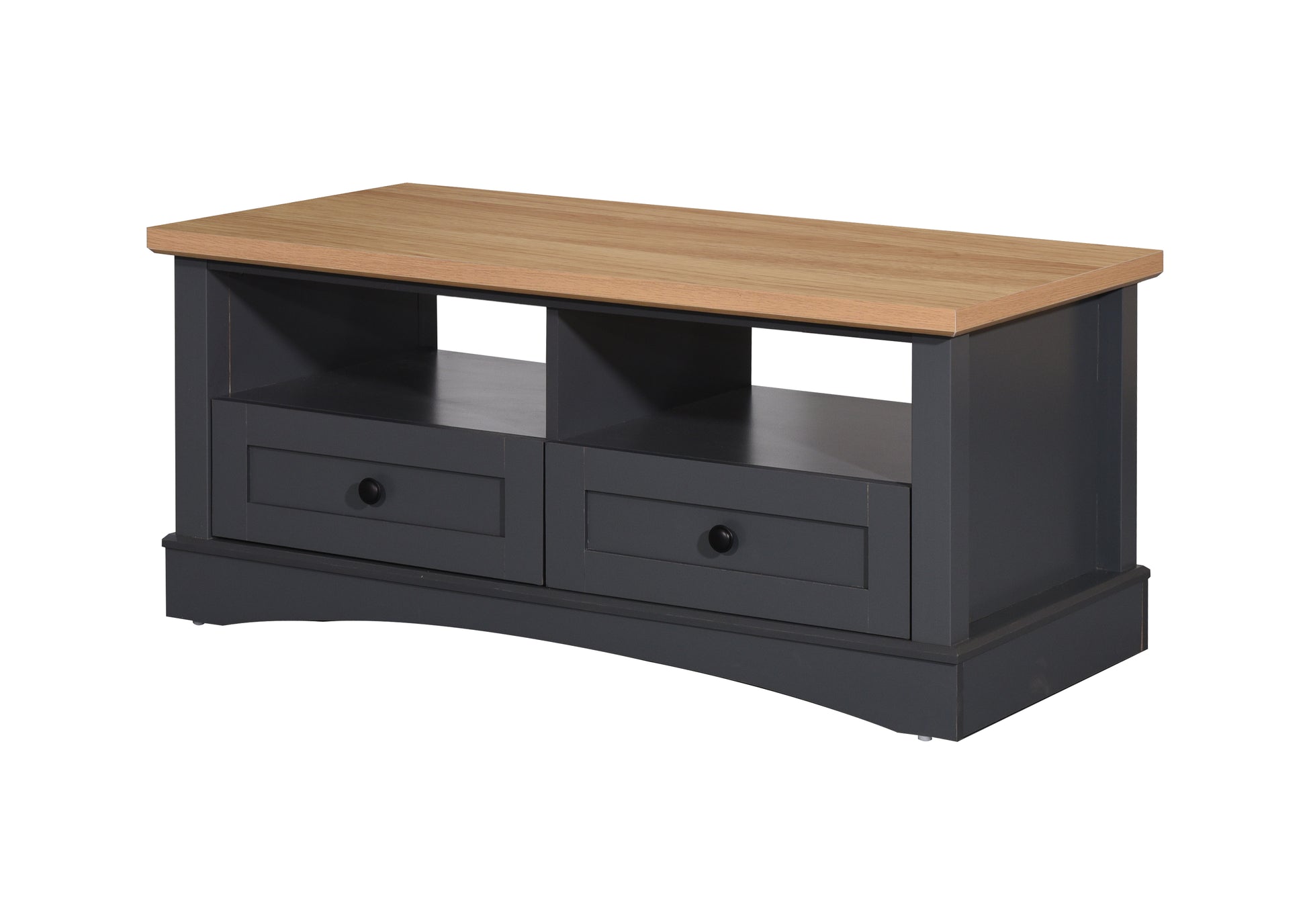 Carden Dark Grey 2 Drawer Coffee Table